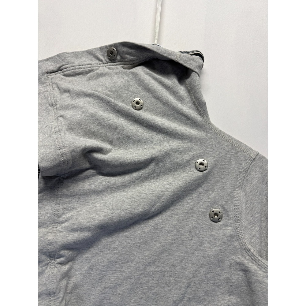 Lululemon Savasana Wrap‎ Jacket Womens 8 Heather Gray Lined Funnel Neck Athletic - Picture 11 of 13